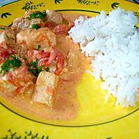 recette Curry de saumon