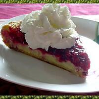 recette Tarte framboises et groseilles