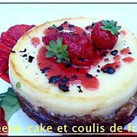 recette cheese-cake et coulis de fraise