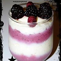 recette Mousse aux fruits rouges & Mascarpone