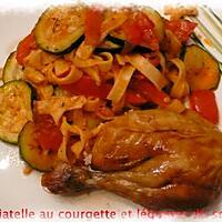 recette tagliatelle au courgette,légumes du soleil