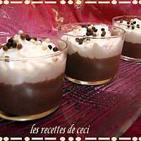 recette Duo de mousses choco-poire en verrine