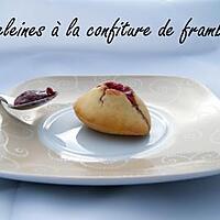 recette Madeleines à la confiture de framboises