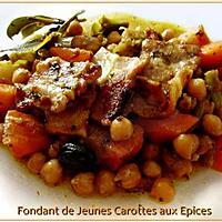 recette Fondant de Jeunes Carottes aux Epices