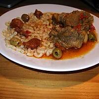 recette Sauté de veau au chorizo, poivrons, tomates