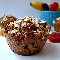 recette MUFFINS ENERGIE : fraises, bananes et gingembre