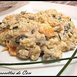 recette Risotto au saumon fumé et champignons