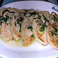 recette Plancha d'espadon à l'ail, citron et menthe