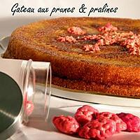 recette Ooo Gateau aux prunes & pralines  ooO