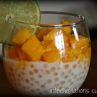 recette verrines tapioca-mangue