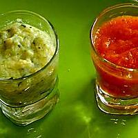 recette DUO PUREE POMMES DE TERRE COURGETTES ET CAROTTES PIQUILLOS TOMATE.