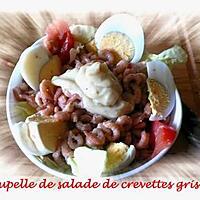 recette coupelle de salade de crevettes grise