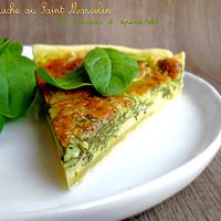 recette Quiche au Saint Marcellin & Pousses d'Epinards