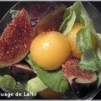 recette Salade de Figue au Melon à l'Huile d'Argan