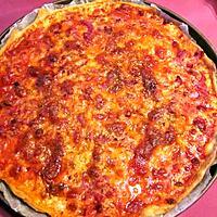 recette PIZZA AUX LARDONS FUMES