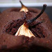 recette Cake au chocolat et aux poires entières