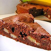 recette GATEAU CHOCOLAT BANANE