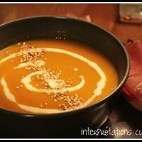 recette velouté épicé de courge butternut