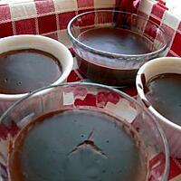 recette petites crèmes au chocolat