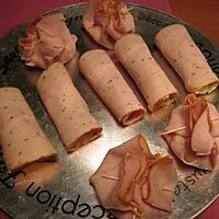 recette AUMONIERES DE JAMBON A LA PUREE DE POMME DE TERRE (recette réalisée par ma fille de 7 ans)