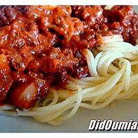 recette spaghettis Bologaises de ma maman