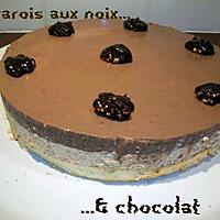 recette Bavarois aux noix & chocolat