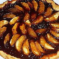 recette TARTE POMMES CHOCO ET CARAMEL AU BEURRE SALé