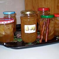 recette confiture de poires cannelle