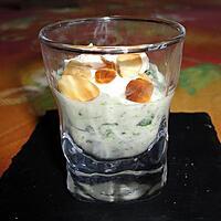 recette CHANTILLY D 'EPINARD A LA RICOTTA AMANDES EFFILEES