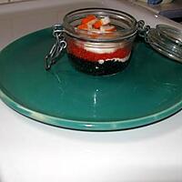 recette verrine rouge et noire