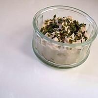 recette Verrine de thon et ses paillettes vertes