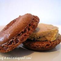 recette Macarons chocolat foie gras