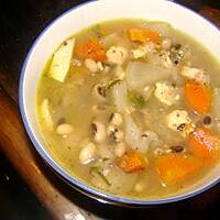 recette Soupe d'automne aux haricots doliques et poulet