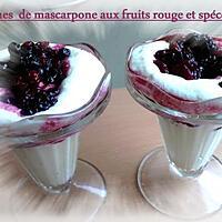 recette verrines mascarpone aux fruits rouge et spéculoos