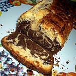 recette Marbré chocolat blanc et noir.