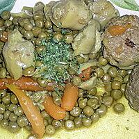 recette TAJINE AUX PETITS POIS