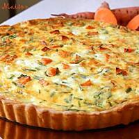 recette Quiche patate douce, feta et pignons croquants