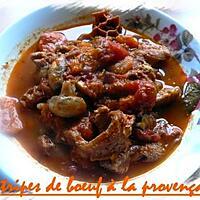 recette tripe de boeufà la provencale