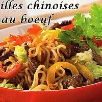 recette Nouilles chinoises au boeuf
