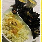 recette Moules marinières a la sauce safran