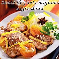 recette Sauté de filets mignons aigre-doux