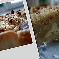 recette Tarte aux pommes façon crumble au pain d'épices