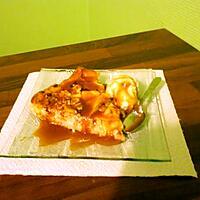 recette tarte pomme/noix/caramel