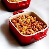 recette crumble au pomme