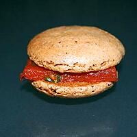 recette Macarons Tomate-Basilic