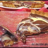 recette Tarte crousty fondante au salidou et chocolat marbré