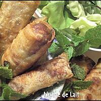 recette Nems Porc et Crevette