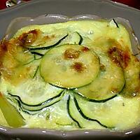 recette Gratiné pomme de terre & courgettes au Morbier