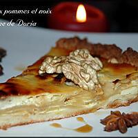 recette tarte aux pommes et noix