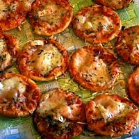 recette Mes mini's Pizza Mozza/Chevre/ Saumon
